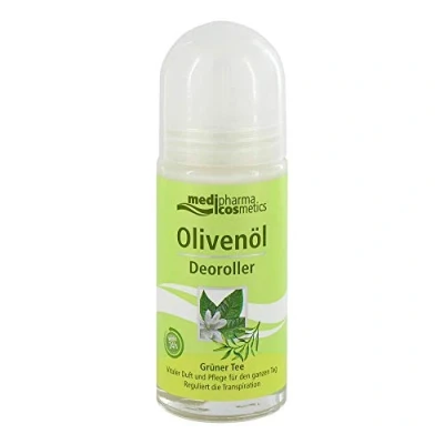 Immagine di medipharma cosmetics Olivenöl Deoroller grüner Tee, 50 ml Roll On