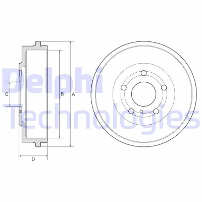 Immagine di DELPHI BF639 Freni a Tamburo 271mm