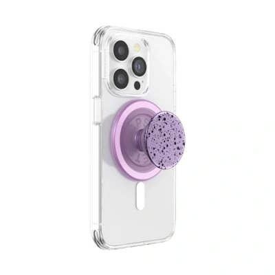 Immagine di PopSockets: PopGrip Round per MagSafe Anello Adattatore Incluso Supporto e Impugnatura Telefoni Cellulari Custodia con un Top Intercambiabile Lavender Speckle