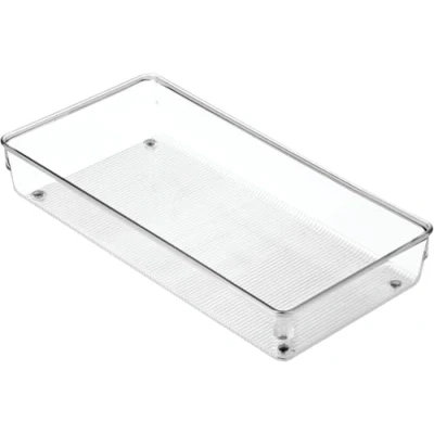 Immagine di iDesign Cassetto portaposate, grande inserto per cassetti da cucina, pratico organizer utensili trasparente, 15 cm x 30 5