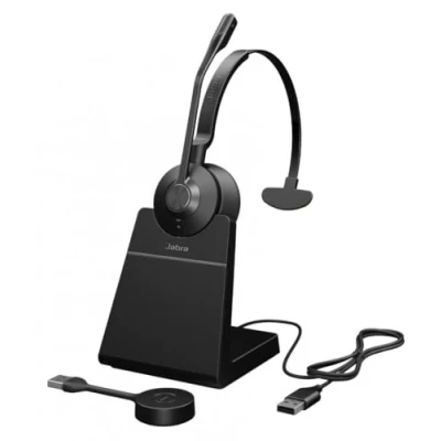 Immagine di Jabra Engage 55 SE MS Mono UNC (DECT, USB C) (Senza fili, C), Cuffie da ufficio, Nero