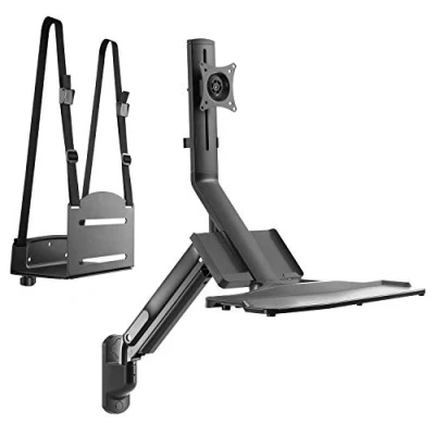 Immagine di Maclean MC 838e Supporto Staffa da parete per monitor e tastiera Computer/CPU 17 &quot; 32&quot; 9 kg