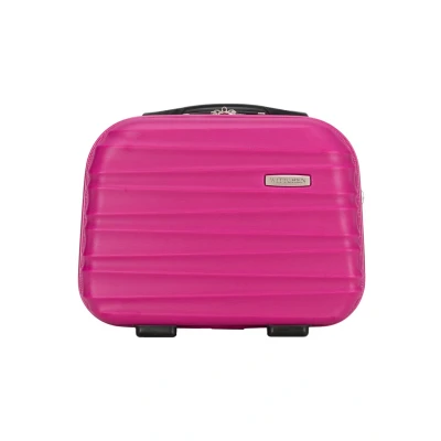 Immagine di WITTCHEN GROOVE Line Stabile Custodia per cosmetici Borsa da toilette Rigido in ABS Tracolla removibile Taglia XS Rosa