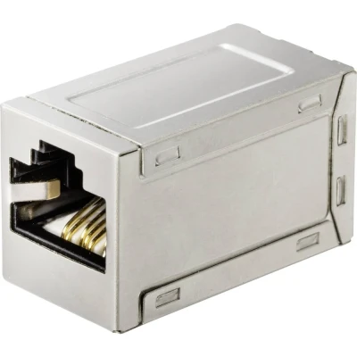 Immagine di Renkforce RJ45 Rete Adattatore CAT 6 [1x Presa 1x RJ45] Metallo