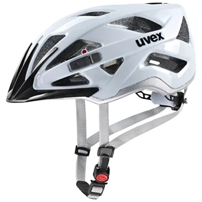 Immagine di uvex active, casco tuttofare sicuro unisex, regolazione individuale delle dimensioni, ampliabile con luce a LED, cloud silver, 52 57 cm