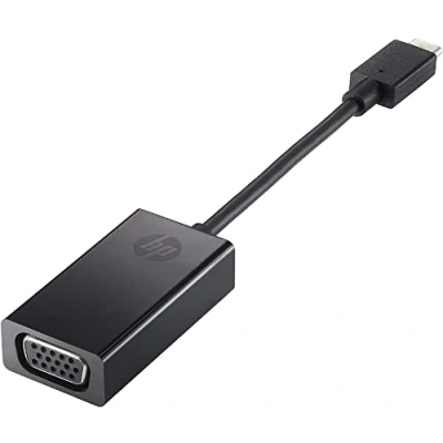 Immagine di HP Adattatore Display da USB C a VGA, Compatibile con Notebook e Tablet dotati di porta C, Nero