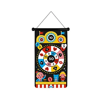 Immagine di Janod Gioco di Freccette Magnetiche a Tema Luna Park Abilità Sviluppo dell’Agilità e della Concentrazione 6 Fronte Retro Dall&#039;Età 4 Anni, J02083