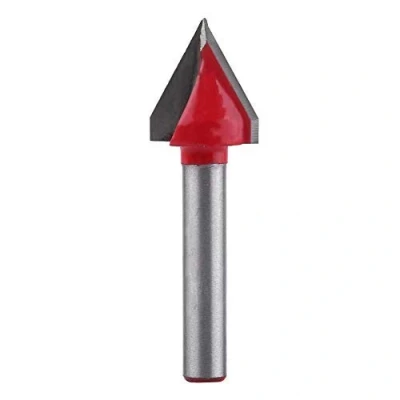 Immagine di 1pc 3D Acciaio Al Tungsteno Lavorazione Del Legno Cnc Router Bit Sharp V Groove Utensile Da Taglio Fresa Fine 60/90/120/150 Gradi 6mm Albero(6 * 16mm*60)