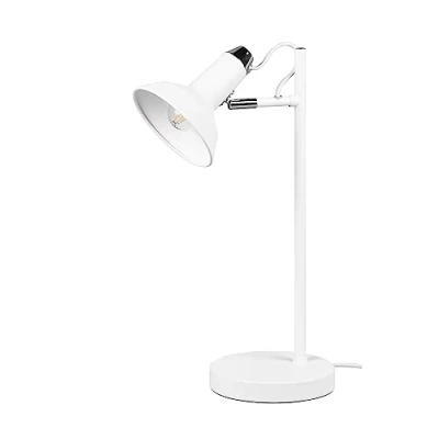 Immagine di TRIO, Lampada tavolo, Roxie 1xE14, max.10,0 W Metallo, bianco opaco, Finitura: opaco L:17,0cm, A:43,0cm, P:22,0cm Interruttore su cavo,IP20,Senza illuminante