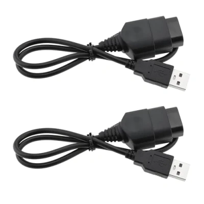 Immagine di VGOL 2 Pezzi Cavo Adattatore USB Per PC Controller Di Gioco Convertitore Compatibile Con Xbox Gen.1 Nero