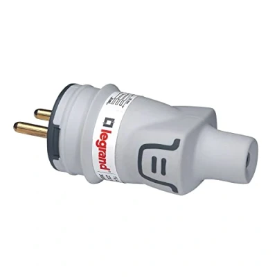 Immagine di Legrand LEG93828 Spina maschio 2P + T impermeabile IP44 16 A, della linea Plexo