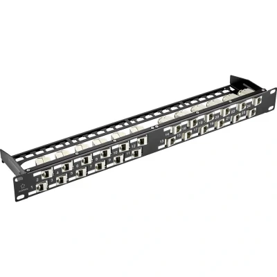 Immagine di 24 Porte Patchpanel di rete Renkforce Modulo Keystome 24x 45 Keystone Non classificata 1 U
