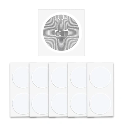 Immagine di 11 Pezzi NFC Tag Adesivi, Riscrivibile Tags Stickers, NTAG215 Rotondi 25mm, RFID 504 Byte Memoria, Compatibile con TagMo e Amiibo Tutti gli Smartphone Dispositivi Abilitati