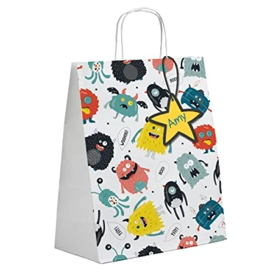 Immagine di Folat 68318 Sacchetti regalo Monster Bash 6 pezzi, Multicolore