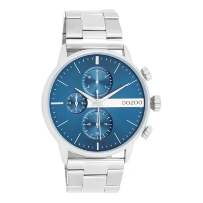 Immagine di Oozoo Timepieces C11220_C11229_Parent Orologio da uomo polso di alta qualità analogico uomo, argento/blu