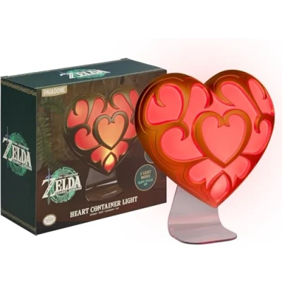 Immagine di The Legend of Zelda Heart Container Light Lampada Nintendo con licenza ufficiale per sala giochi, 2 modalità di illuminazione, illuminazione d&#039;atmosfera regalo i giocatori Paladone