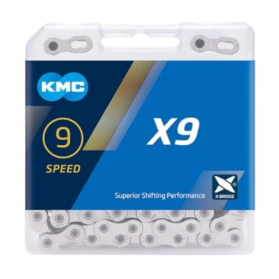 Immagine di CADENA KMC X9 114 ESLABONES 9V. CROMADO