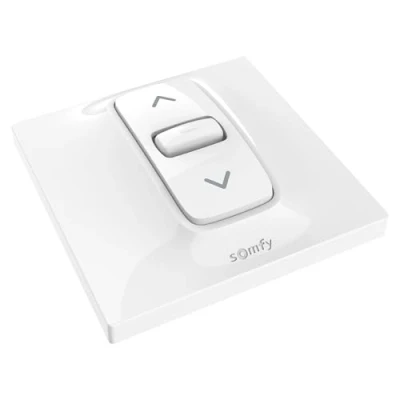 Immagine di Somfy 1870881 Inis, Comando/Interruttore a Parete Cablato Posizione Fissa Per Tapparelle o Ende Motorizzate, Comandare 1 Motore