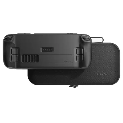 Immagine di Skull &amp; Co. GripCase SD Bundle for Steam Deck/OLED: A Soft Protective Case with Textured Grips Full Protection and Stand, Shock Absorption Non Slip Anti Scratch Cover Design (with Carrying Case)