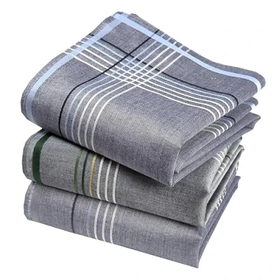 Immagine di Fazzoletti in tessuto da uomo Premium 100% cotone pettinato, 45 x cm, 3 pezzi, modello V11919