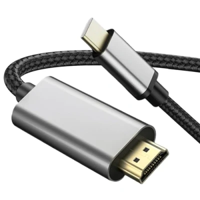 Immagine di cavo USB C a HDMI 6ft 4K per monitor, adattatore Hub MAC Surface, convertitore da iPad Pro, Dongle MacBook air, tipo Chromebook