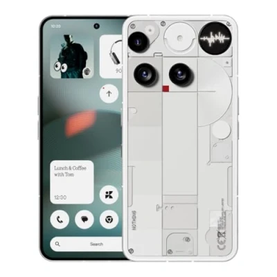 Immagine di Nothing Phone (3) Smartphone con tripla fotocamera posteriore da 50 MP, batteria al silicio carbonio a lunga durata 24 ore, display AMOLED 6,67&quot; 120Hz, Glyph Matrix, 16GB + 512GB Bianco