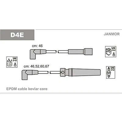 Immagine di JANMOR D4E Kit Cavi Accensione DAEWOO: Nexia I Hatchback