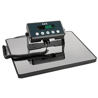 Immagine di G&amp;G PSB B Bilancia a piattaforma, 200 kg/10 g, 38 cm x 32 cm, LED con alimentatore di rete o funzionamento batteria (200 g)