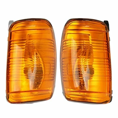 Immagine di GSRECY Fanale retrovisore per specchietto ambra/trasparente custodia compatibile con Ford Transit MK8 2014 (coppia di lenti ambrate)