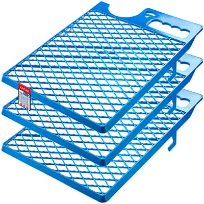 Immagine di Grilla cadata kadax, 39 x 28 cm, griglia a colori in plastica, di pittura grande per colore, accessori pittori, gocciolanti, strumenti pittura, colore sparso (3, blu)