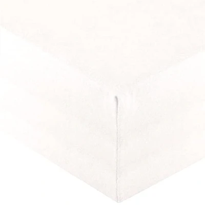 Immagine di aqua textil Royal Lenzuolo Elasticizzato Letto Contenitore ad Acqua Cotone Elastan XL 200x220 220x240 cm Bianco Neve
