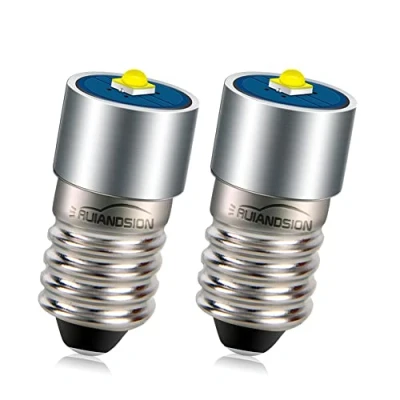Immagine di Ruiandsion 2 lampadine LED E10, 3 V, W, 2525 1SMD, colore bianco