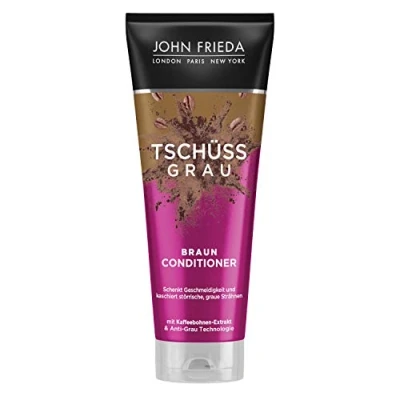 Immagine di John Frieda Braun Balsamo Ciao grigio dona morbidezza e nasconde ciocche grigie con estratto di chicco caffè, 250 ml 26244