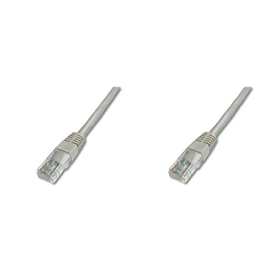 Immagine di Digitus DK 1512 050 RJ45 cavo di rete, patch CAT 5e U/UTP 5.00 m Grigio 1 pz.