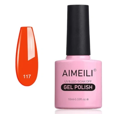Immagine di AIMEILI Smalto Semipermente per Manicure Smalti Unghie in Gel Soak Off UV LED Lilium Pumilum (117) 10ml