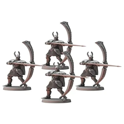Immagine di Dark Souls Il gioco di ruolo: Silver Knight Greatbowmen Miniature &amp; Statistiche Cards. DnD, RPG, D D, Dungeons Dragons. Compatibile 5E