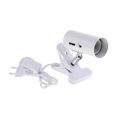Immagine di Nw 02 Lampada per rettili con morsetto, supporto emettitore di calore in ceramica o lampadina a infrarossi