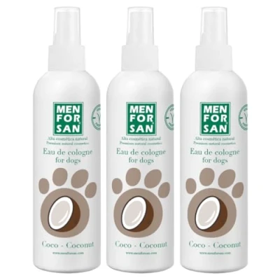Immagine di MENFORSAN Coconut Cologne Acqua per Cani 125ml Confezione da 3 Unità