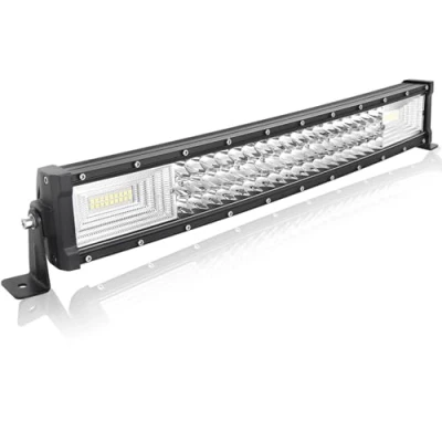 Immagine di AUXTINGS 56cm (22 pollici) 270W Curvo Triple Row 7D LED Flood Spot Work Light Bar Fascio combinato DC 12V 24V 6000K Veicoli fuoristrada 4x4 ATV Utvs
