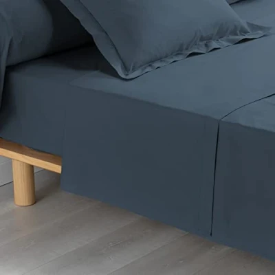 Immagine di douceur d&#039;Intérieur Morbidezza interna Percaline DRAP PLAT 2 persone, blu, 240 x 300 cm