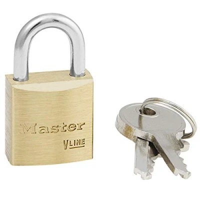 Immagine di Master Lock 4120KA 132 Lucchetto con Chiavi in Ottone, Oro, 3.4 x 2 1 cm