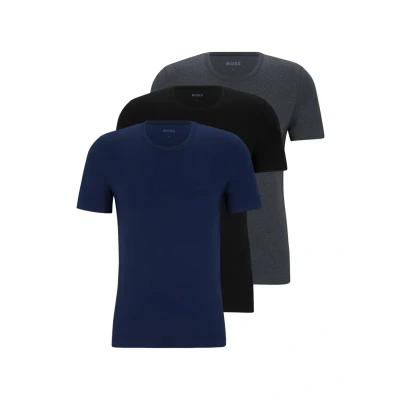 Immagine di BOSS Classic 3 PACK Maglietta intima, Uomo, Taglia: Medium, Open blue