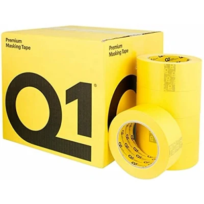 Immagine di Q1 Nastro adesivo Premium da 48 mm x 50 ad alte prestazioni per auto con un in gomma una resistenza di temperatura 110 C.