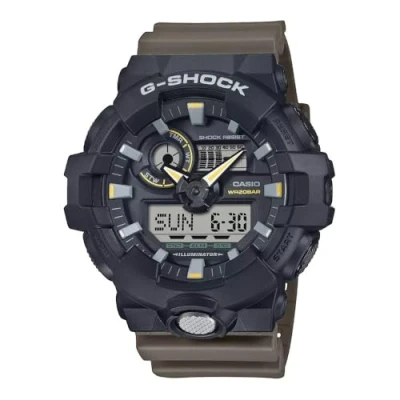 Immagine di Casio G Shock nero e verde militare GA 710TU 1A3ER