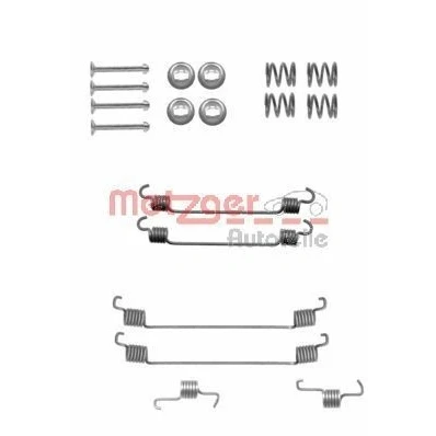Immagine di METZGER 105 0820 Kit accessori, Ganasce freno SUZUKI: SWIFT 3, Splash, TOYOTA: Aygo, Yaris I Hatchback, PEUGEOT: 107 Hatchback