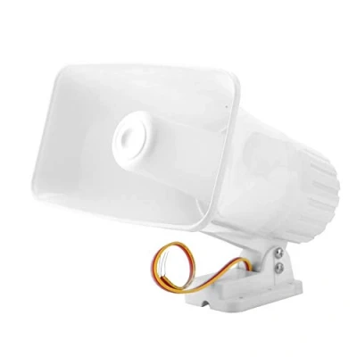 Immagine di MAGT Sirena di Allarme, da Esterno Elettronica 150dB Sicurezza Interna/Esterna DC 12V for Sistema Domestica Bianco