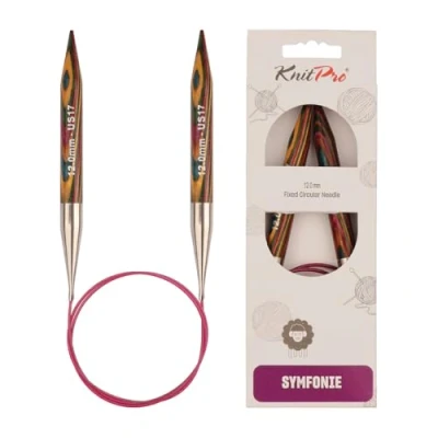 Immagine di KnitPro Symfonie Ferro Circolare con Punte in Legno 12.00mm