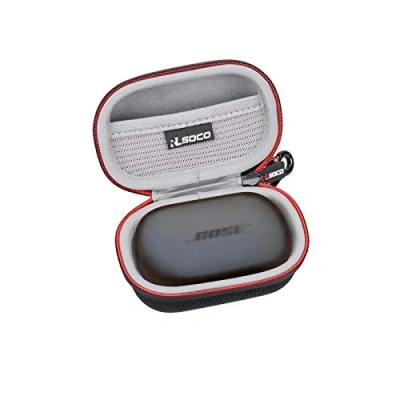 Immagine di RLSOCO Custodia per Bose QuietComfort Noise Cancelling Earbuds/Sport Earbuds Auricolari Bluetooth Completamente Wireless (Nero)