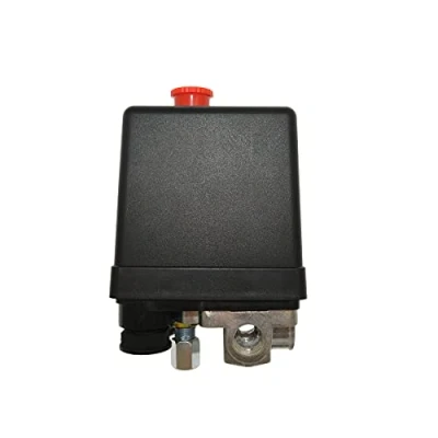 Immagine di 220V G1 / 4&quot; Pressostato Compressore Aria 4 Fori Solnoa, Valvola, Interruttore per (Plastica e Alluminio)