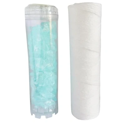 Immagine di AQUAWATER 105010 Performance Kit Set di 2 cartucce: 1 filtro a spirale e Per filtrare le impurità dell&#039;acqua. vasca standard da 10&quot; Durata della cartuccia 12 mesi